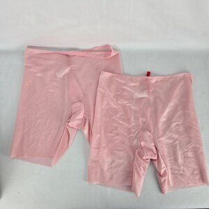 SPANX Skinny Britches Pink 2 Pair Underwear Size L